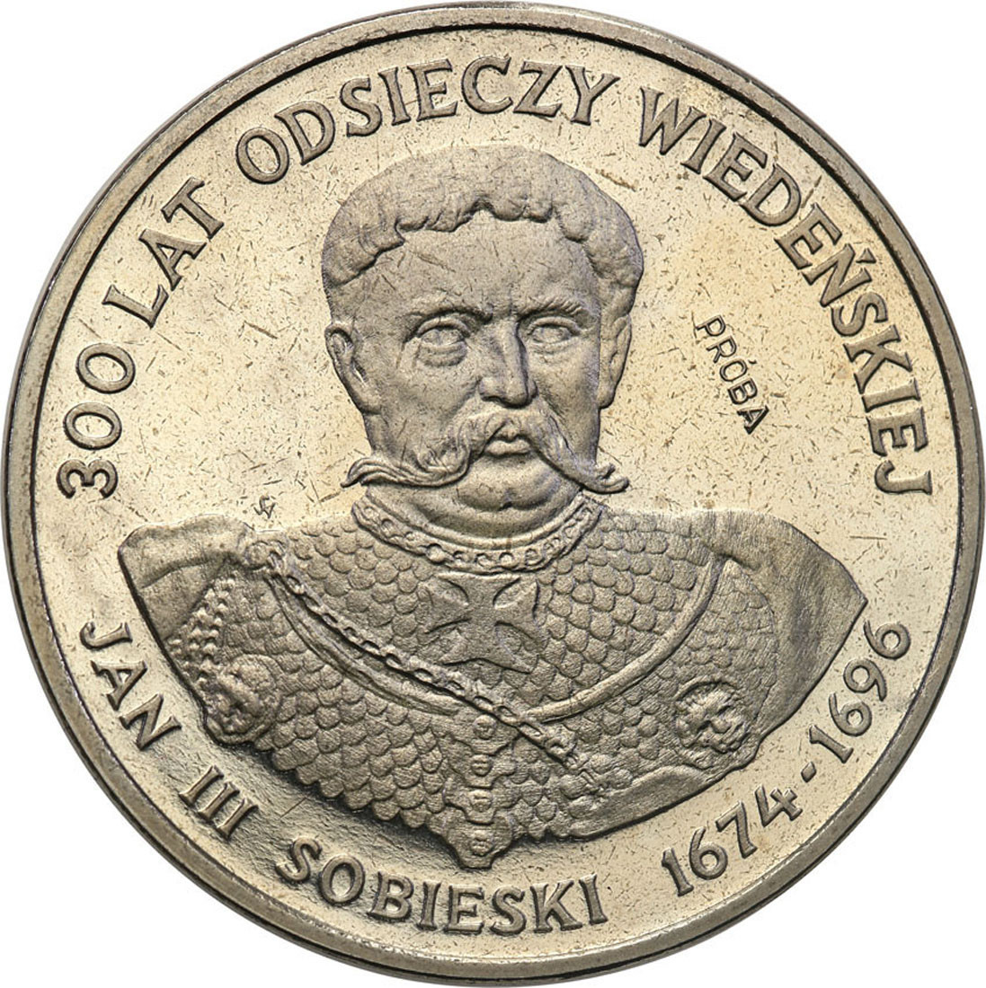 PRL. PRÓBA Nikiel 200 złotych 1983 – Odsiecz Wiedeńska – Jan III Sobieski