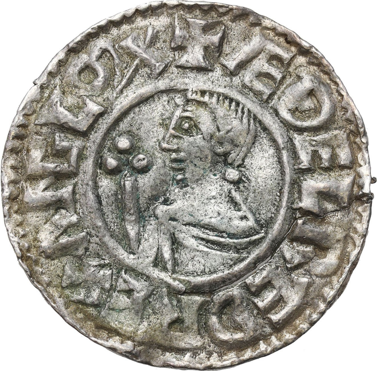 Anglia, Aethelred II (978–1016). Denar typu Crux