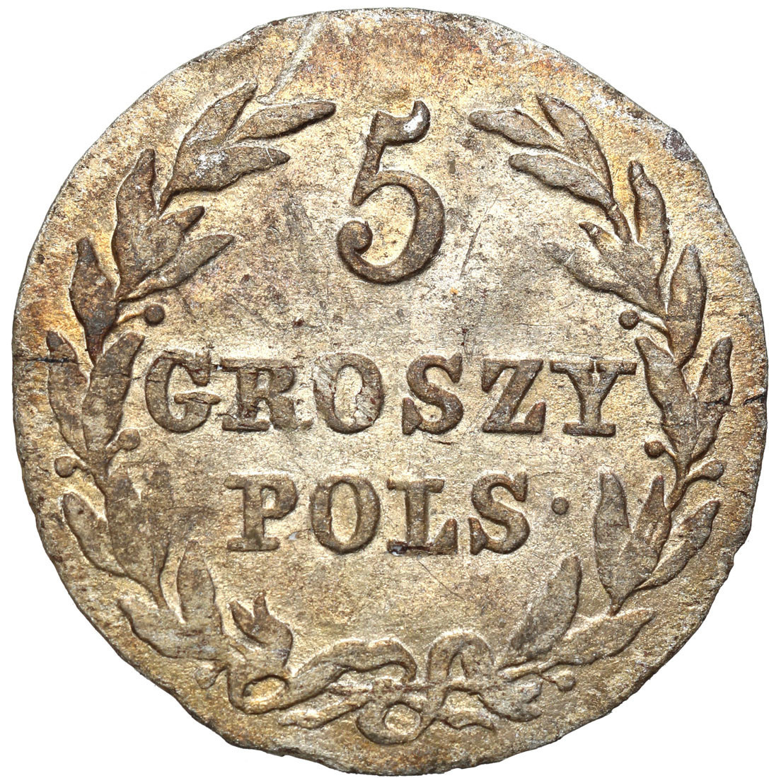 Polska XIX w. / Rosja. Aleksander I. 5 groszy. 1816 IB, Warszawa