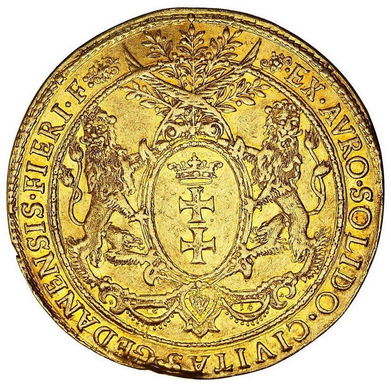 Zygmunt III Waza. Donatywa wagi 5 dukatów 1614, Gdańsk