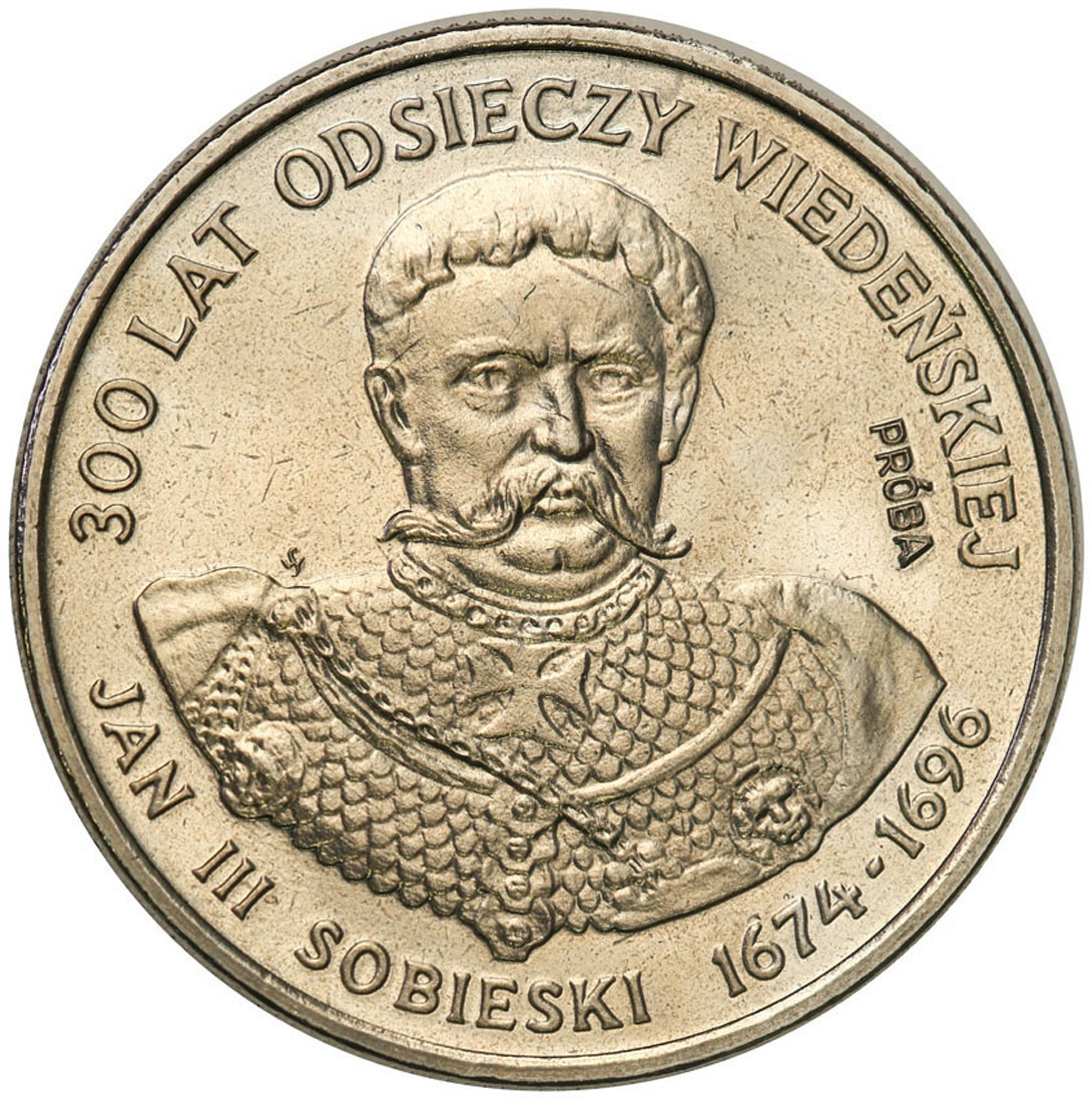 PRL. PRÓBA Nikiel 50 złotych 1983 – Odsiecz Wiedeńska – Jan III Sobieski