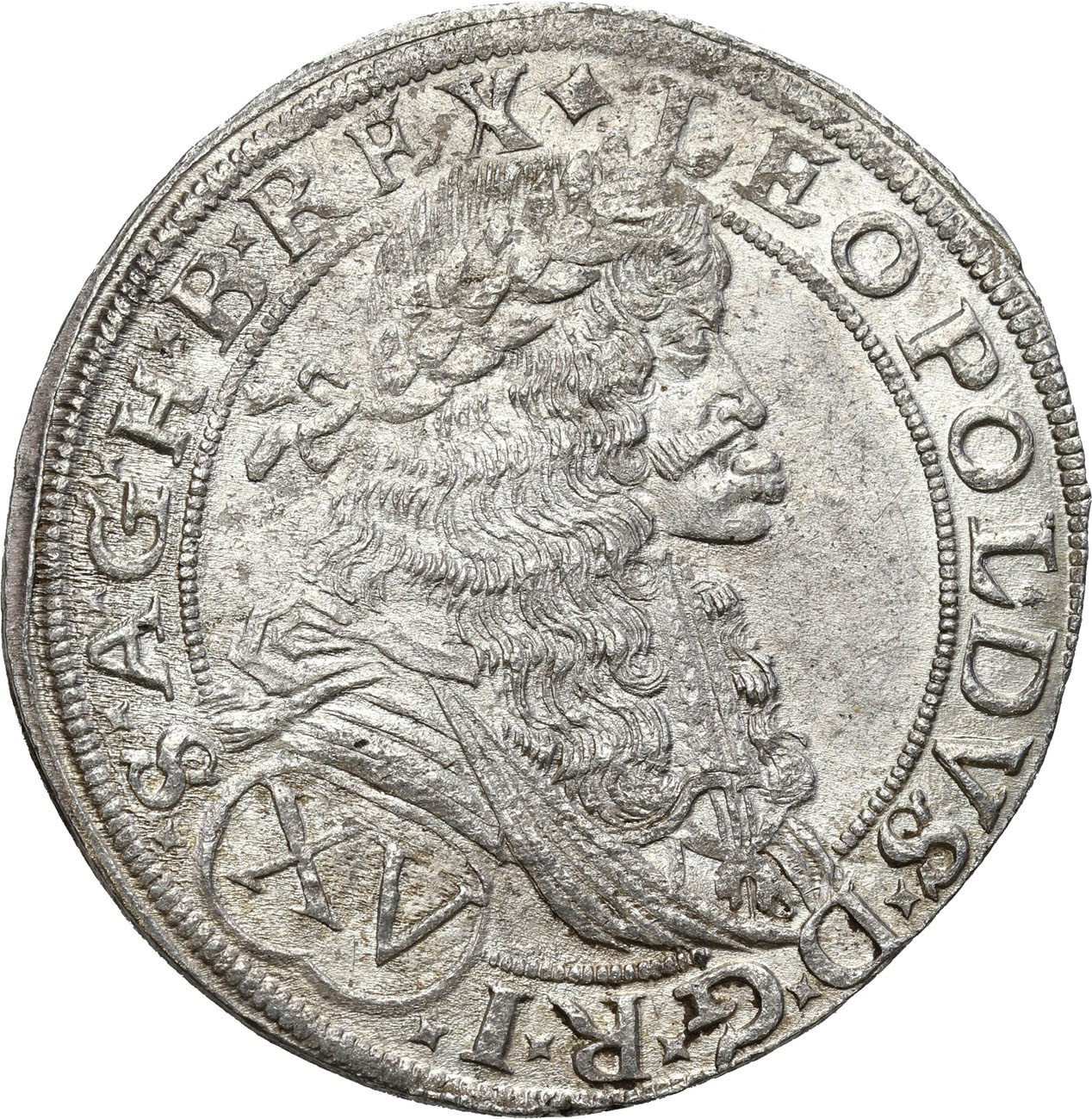 Austria. Leopold I. (1658-1705). 15 krajcarów 1675, Wiedeń - ŁADNE