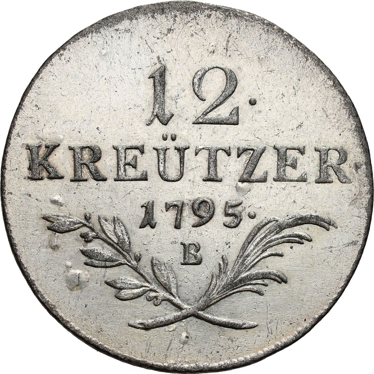 Austria, Franciszek II (1792–1835). 12 krajcarów 1795 B, Kremnica - RZADKIE