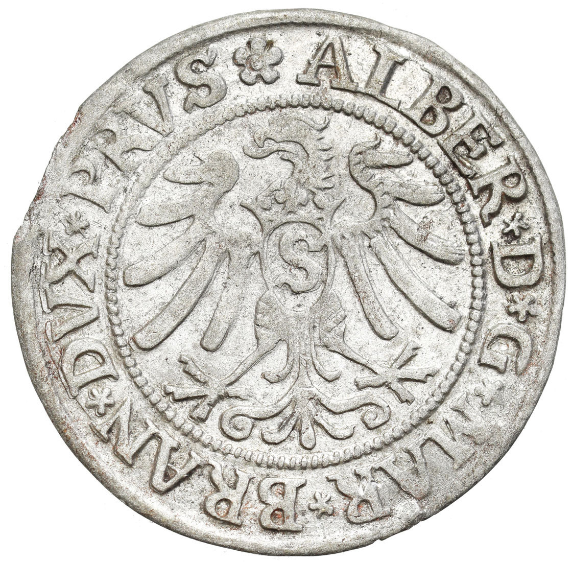 Prusy Książęce. Albert Hohenzollern (1525–1568). Grosz 1532, Królewiec