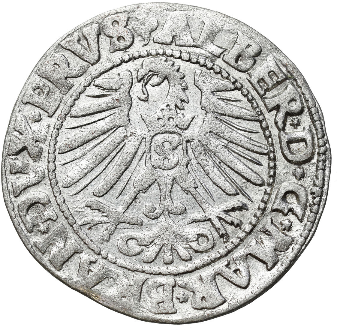 Prusy Książęce. Albert Hohenzollern (1525–1568). Grosz 1546, Królewiec – ŁADNY