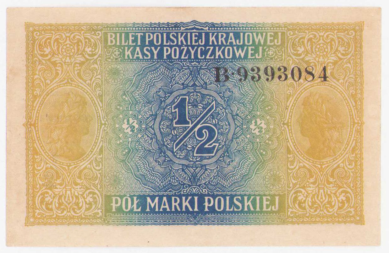  1/2 marki polskiej 1916 seria B, Generał