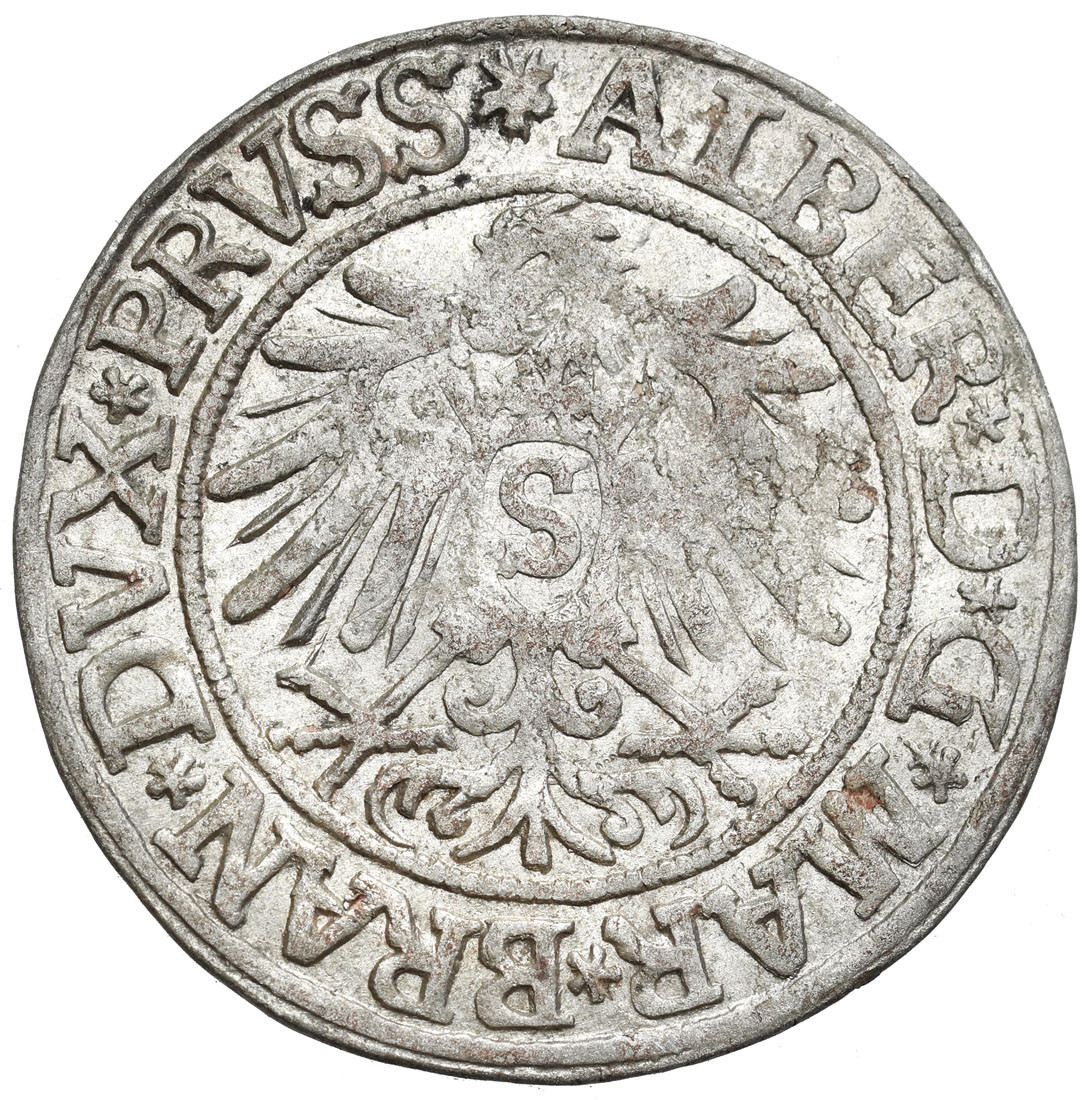 Prusy Książęce. Albert Hohenzollern (1525–1568). Grosz 1535, Królewiec – ŁADNY