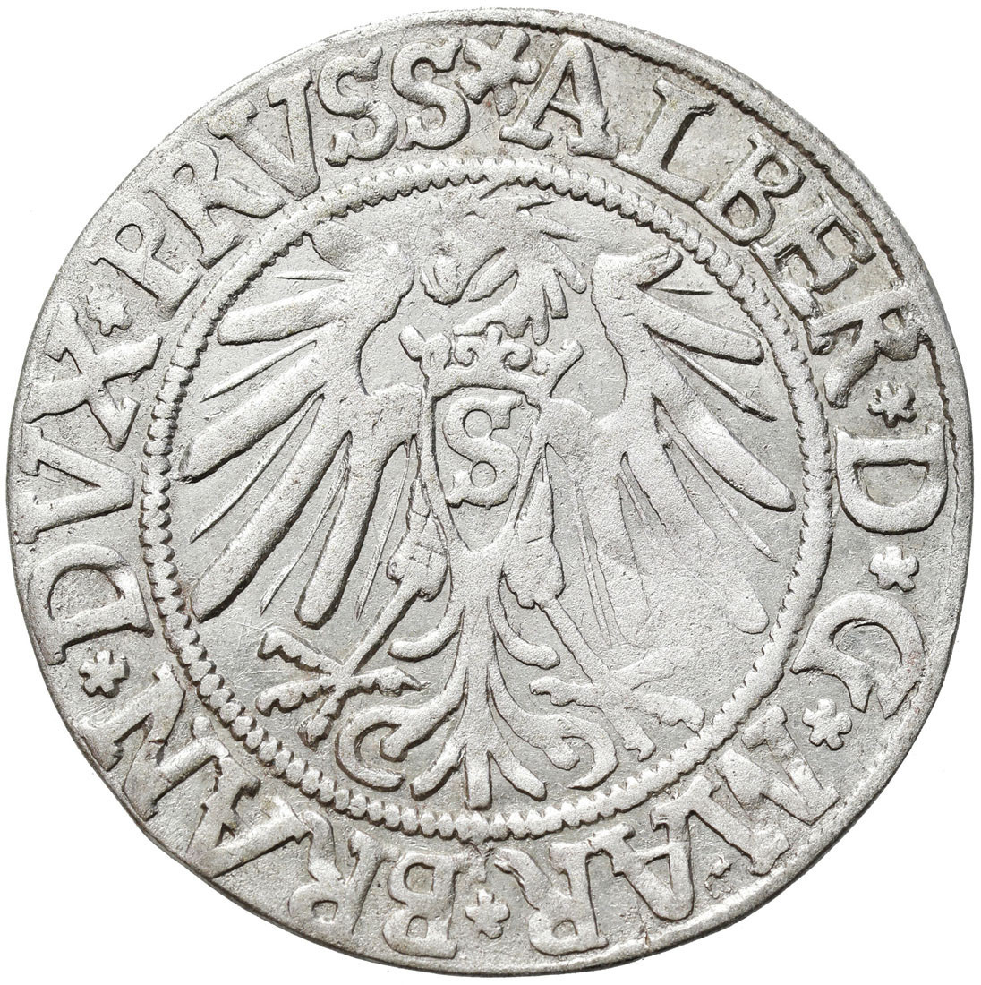 Prusy Książęce. Albert Hohenzollern (1525–1568). Grosz 1539, Królewiec