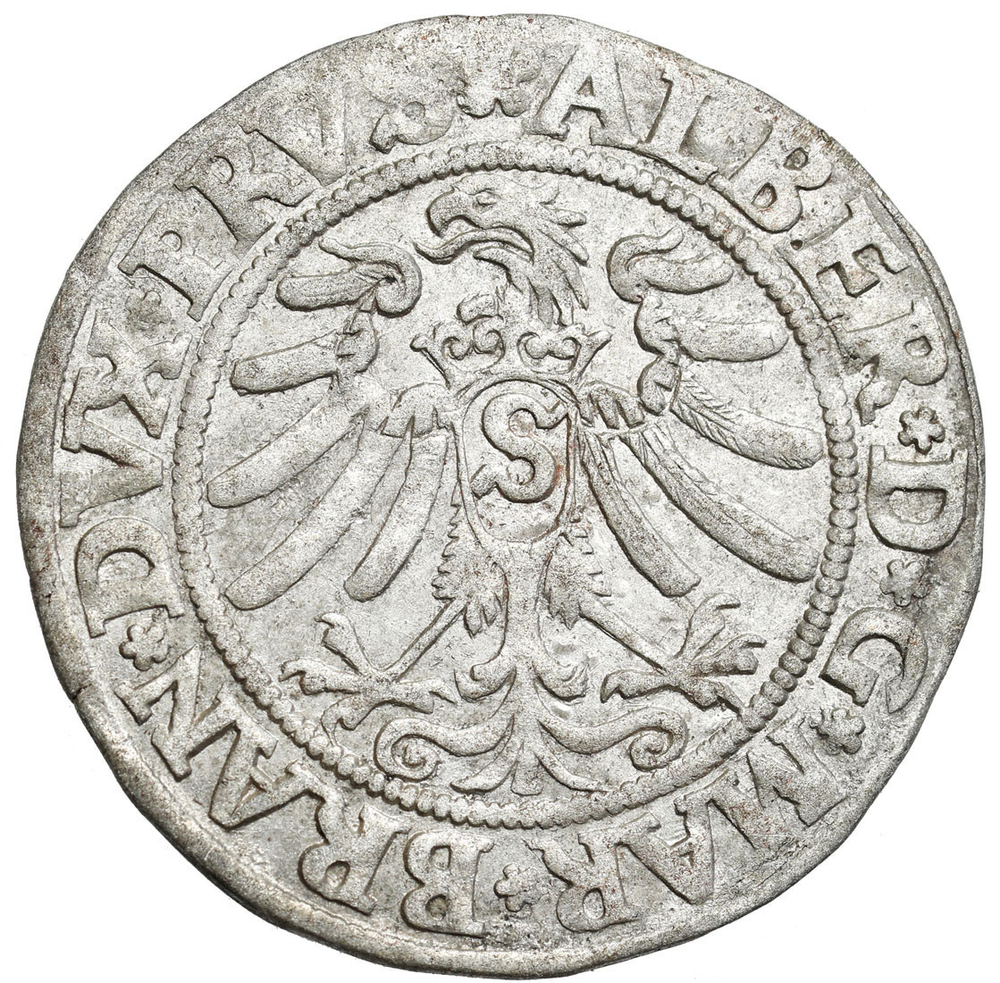 Prusy Książęce. Albert Hohenzollern (1525–1568). Grosz 1533, Królewiec
