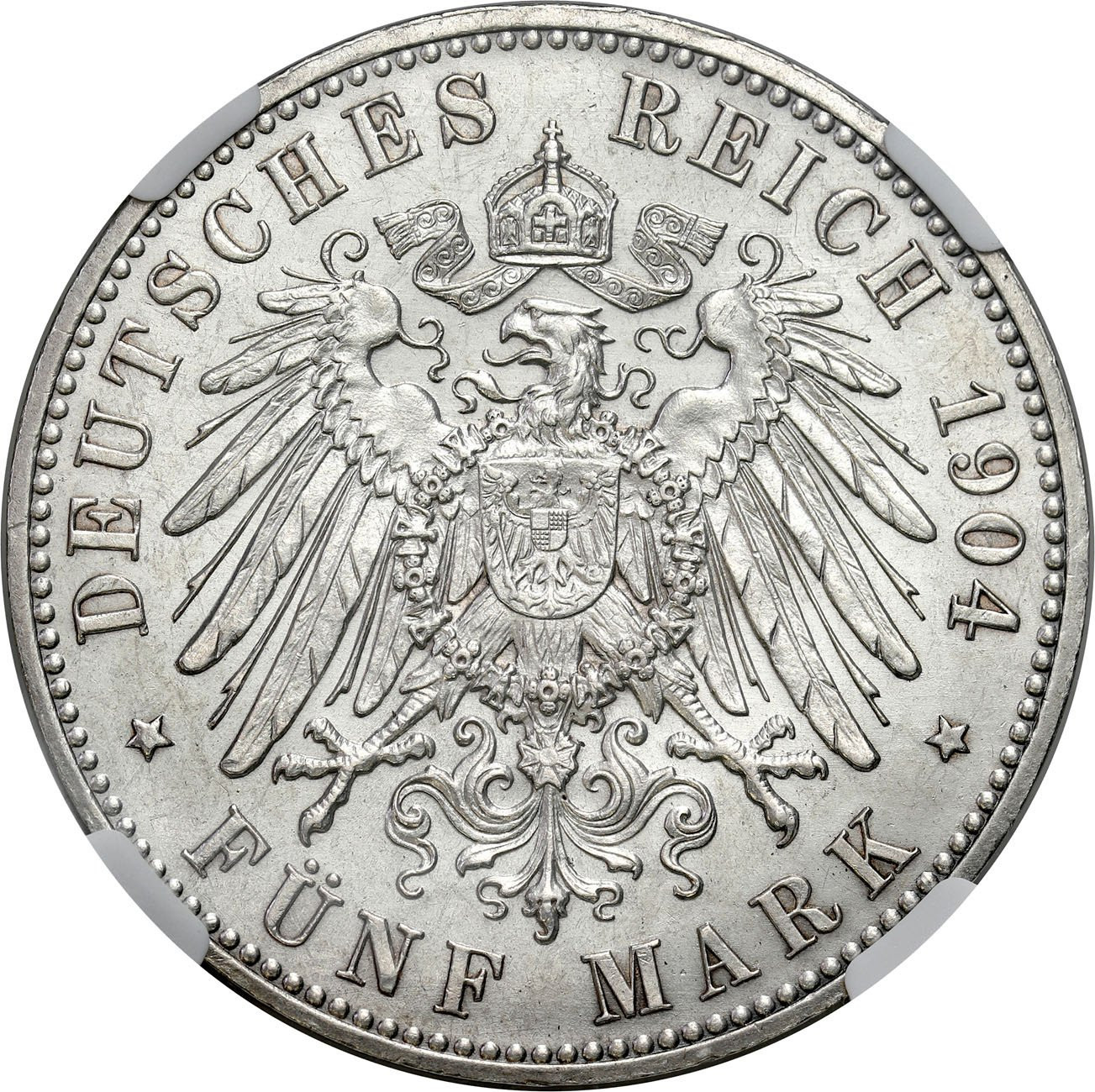 Niemcy, Anhalt – Dessau. Fryderyk II (1904–1918). 5 marek 1914 A, Berlin NGC UNC 