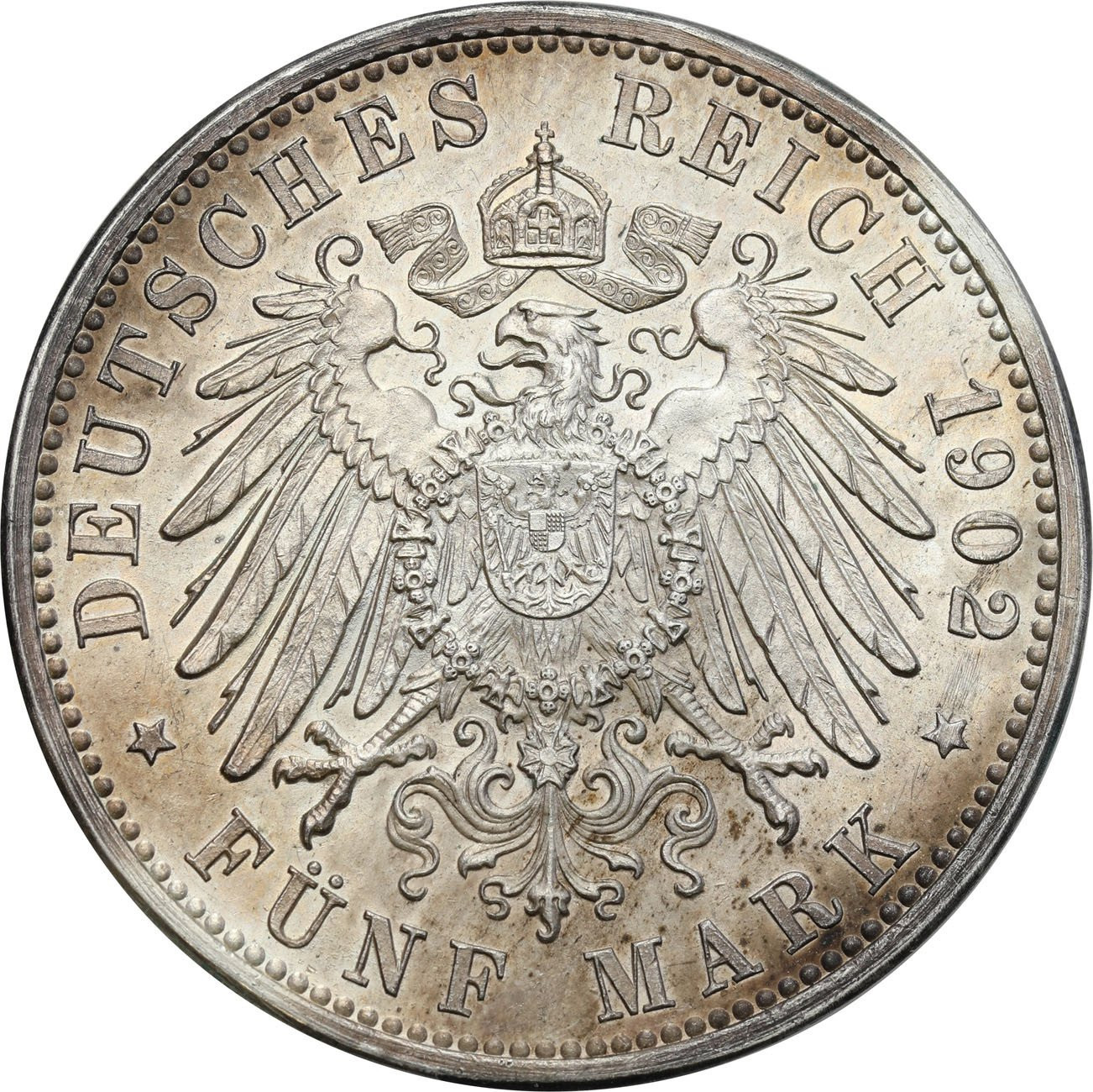 Niemcy, Badenia. 5 marek 1902 G, Karlsruhe 