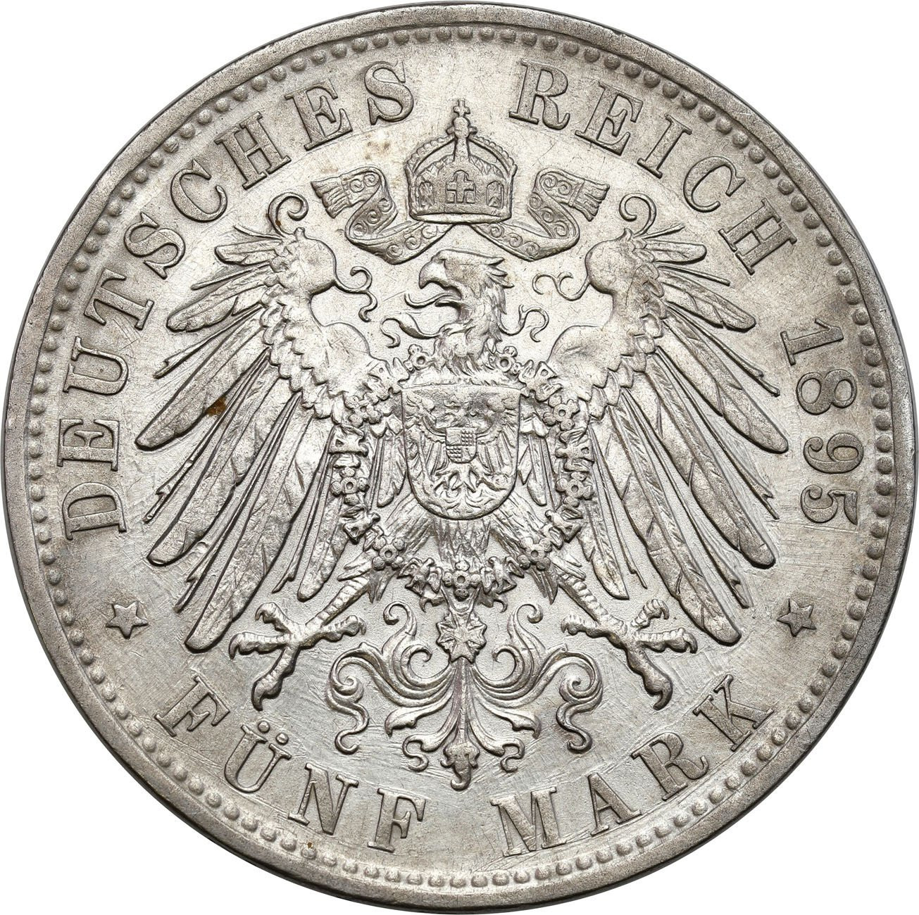 Niemcy, Bawaria. 5 marek 1895 D, Monachium