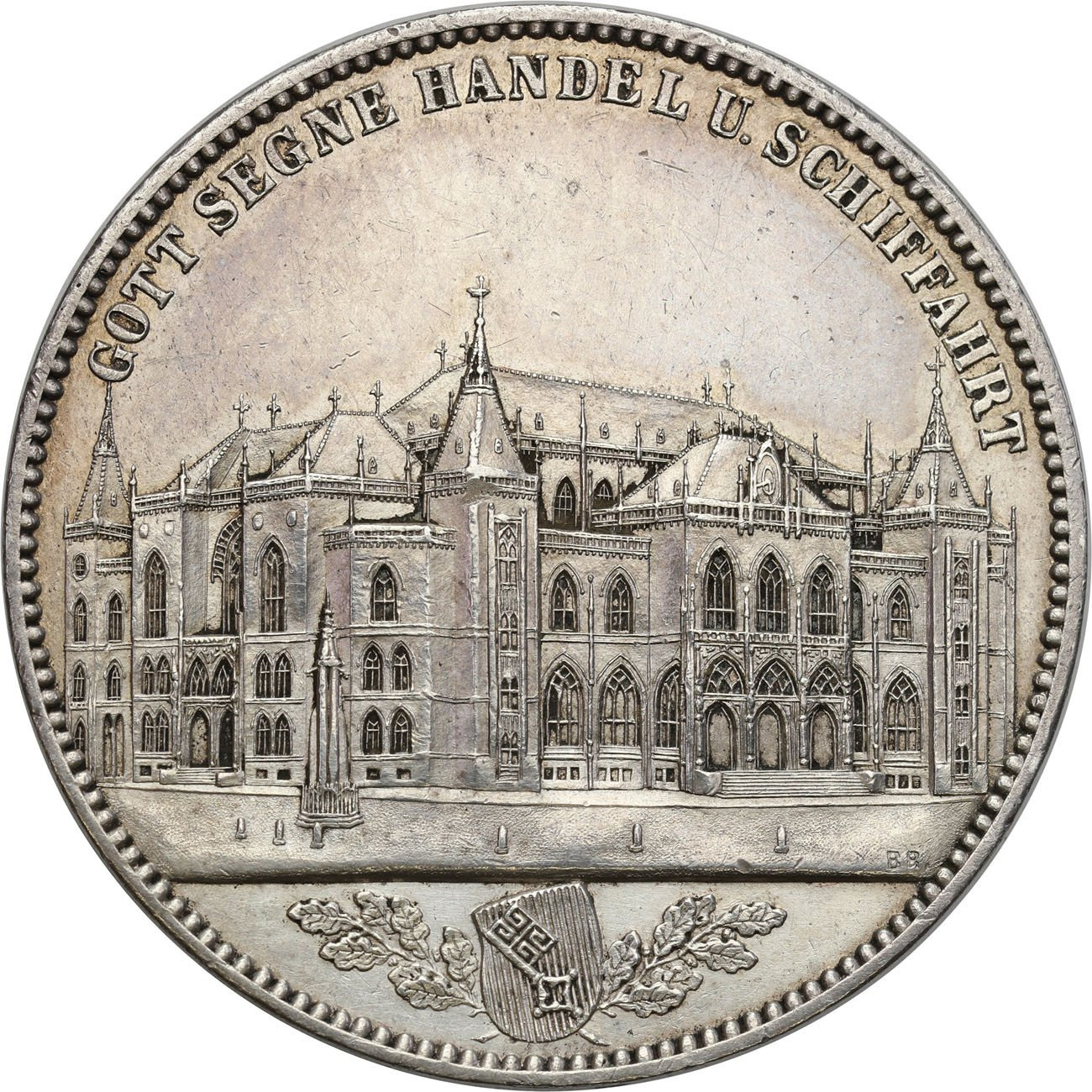 Niemcy, Brema. Talar pamiątkowy 1864 B, Hanower - RZADKI	