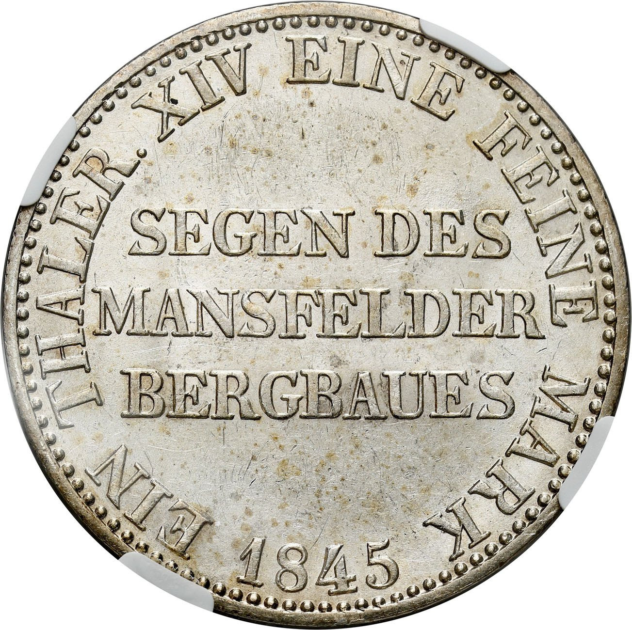 Niemcy, Prusy. Fryderyk Wilhelm IV (1840–1861). Talar 1845, Berlin NGC AU58
