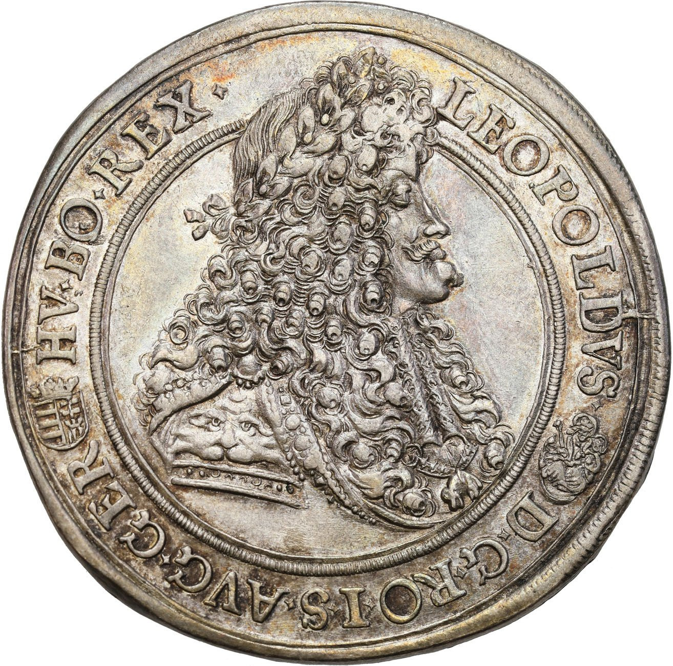 Węgry. Leopold I (1657–1705). Talar 1693, KB Kremnica - ŁADNY