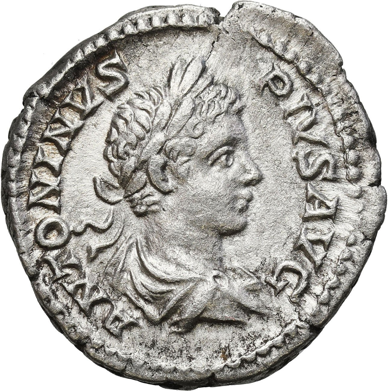 Cesarstwo Rzymskie, Karakalla (198–217). Denar 201–206, Rzym