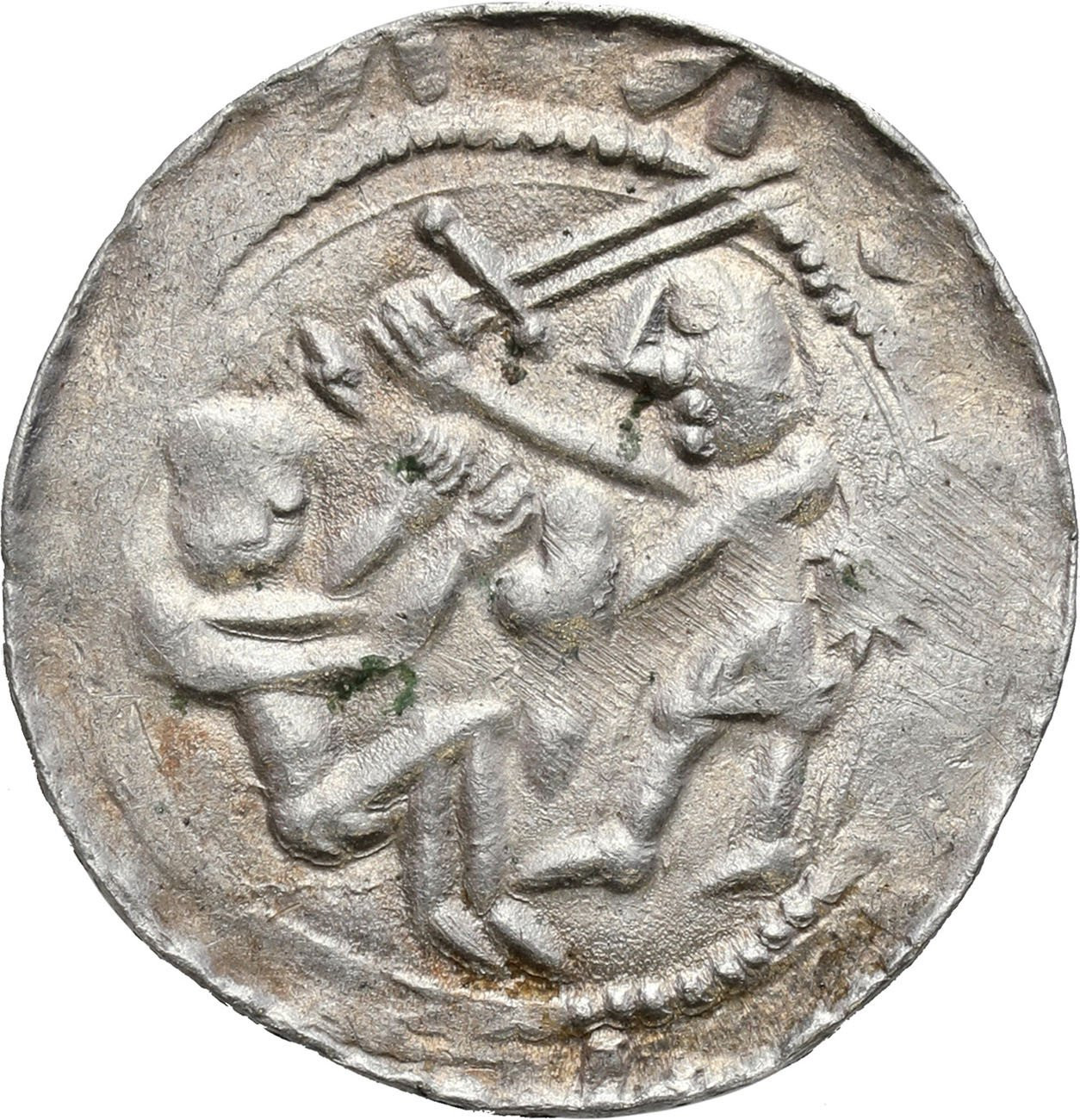 Władysław II Wygnaniec. (1138-1146). Denar - PIĘKNY