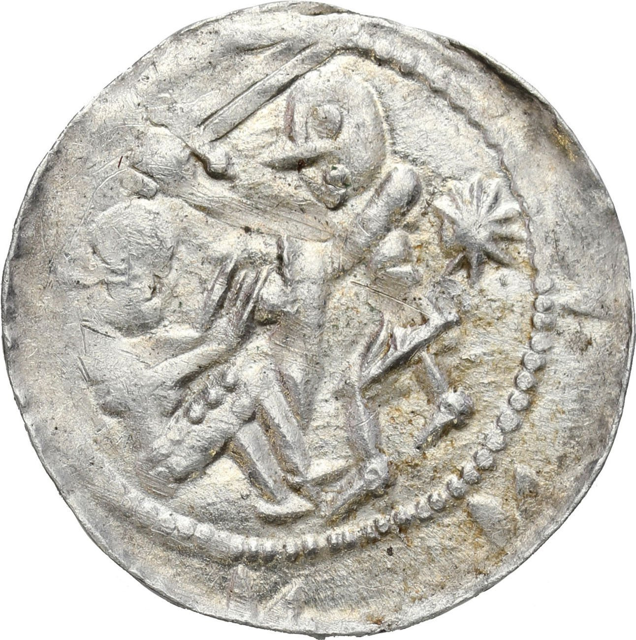 Władysław II Wygnaniec. (1138-1146). Denar - PIĘKNY