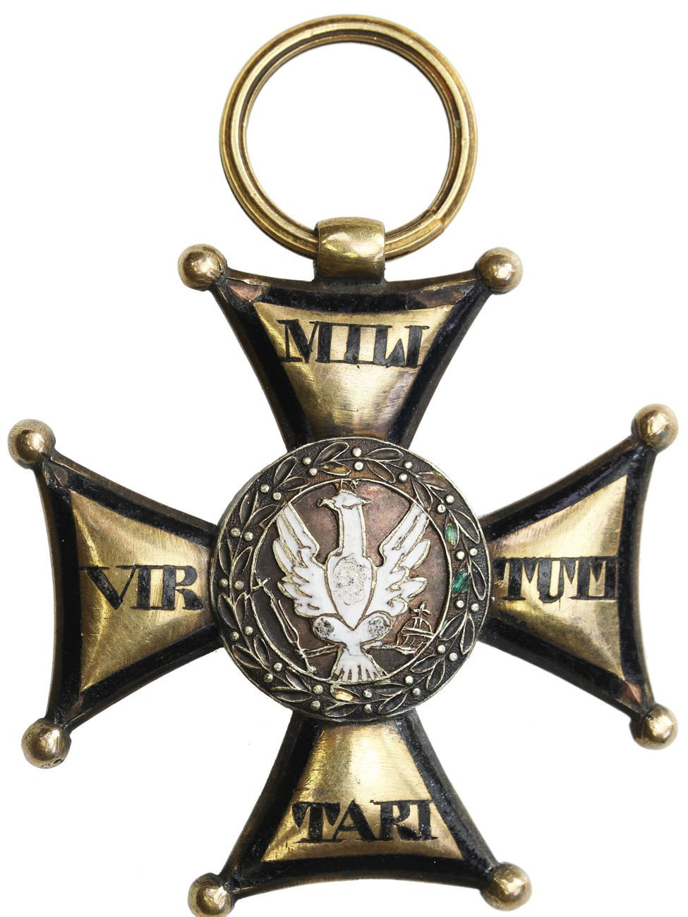 Polska. Powstanie Listopadowe (1831) Order Virtuti Militari IV kl. krzyż złoty, Warszawa – RZADKOŚĆ
