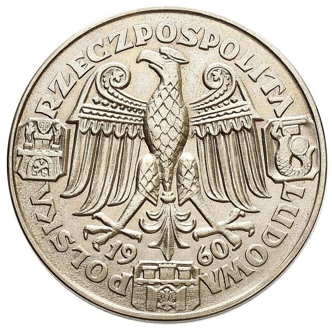 Polska po 1945. 100 złotych 1960, Mieszko i Dąbrówka, PRÓBA, nowe srebro