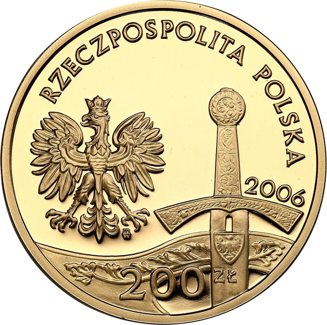 III RP. 200 złotych 2006, Jeździec Piastowski