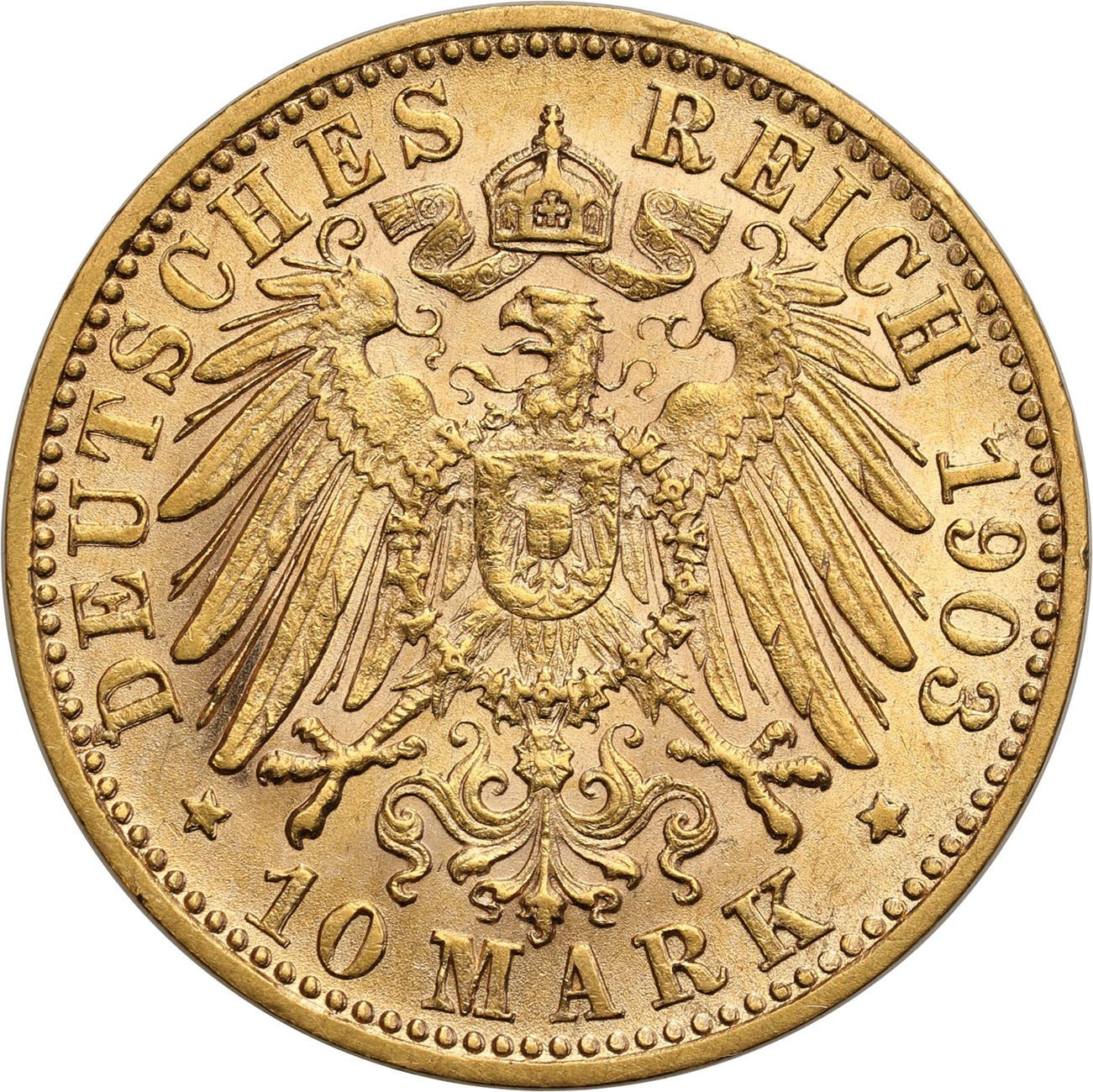 Niemcy, Wirtembergia. 10 Marek 1903 F, Stuttgart 