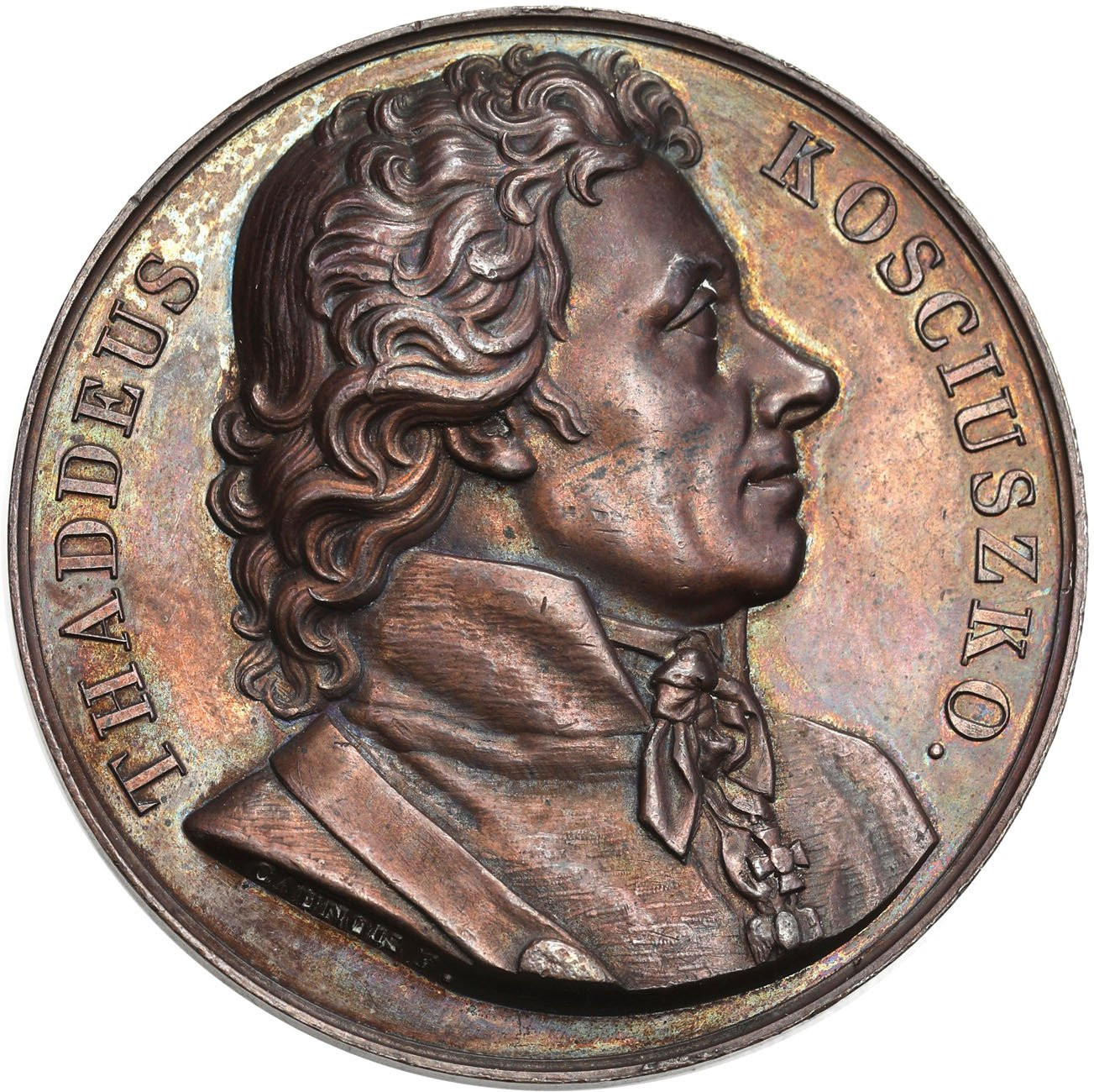 Polska. Tadeusz Kościuszko medal 1818 Caunois