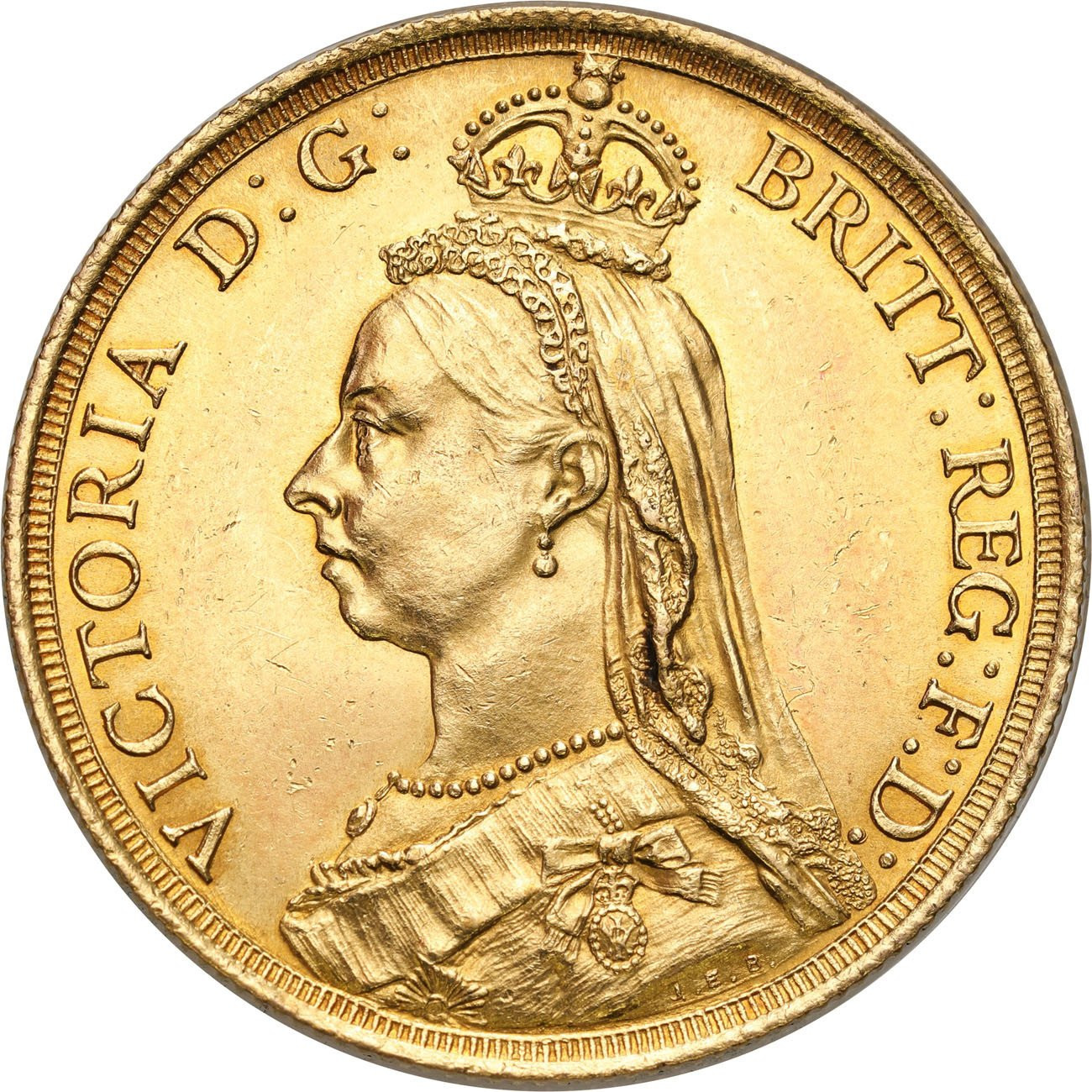 Wielka Brytania. 2 funty (suwereny) Victoria, 1887