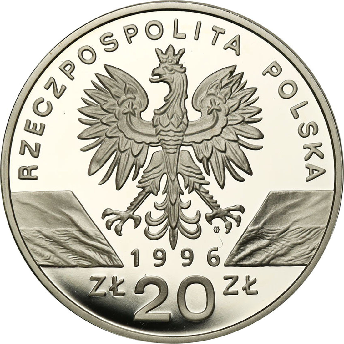 III RP. 20 złotych 1996 Jeże - RZADKIE