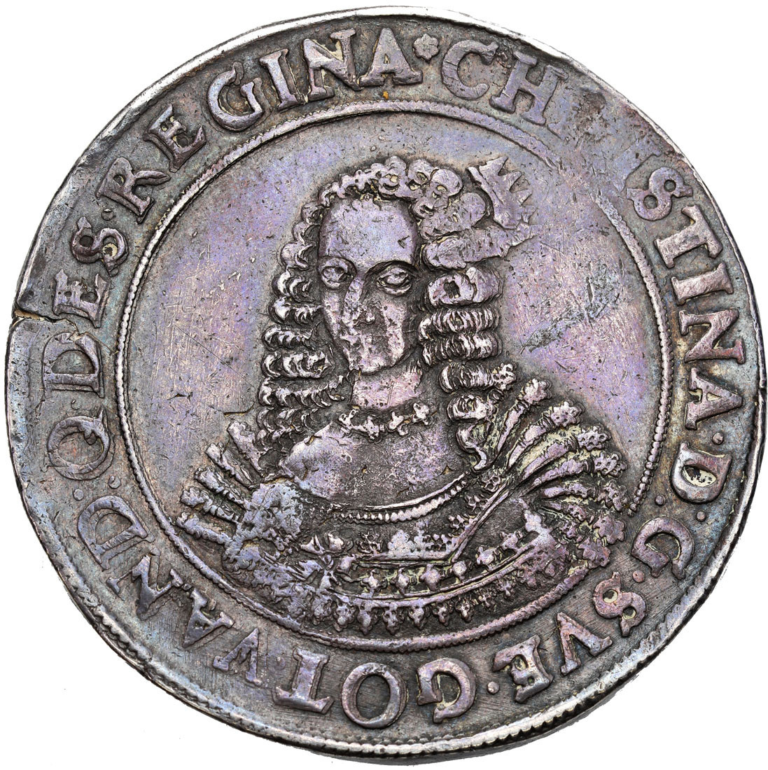 Pomorze. Krystyna (Szwecja) (1632-1654). Talar 1647, Szczecin