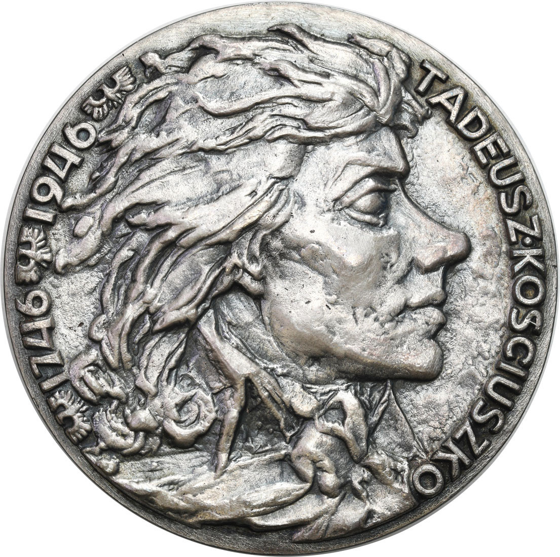 Medal 1946 - 200 rocznica urodzin Tadeusza Kościuszki, srebro