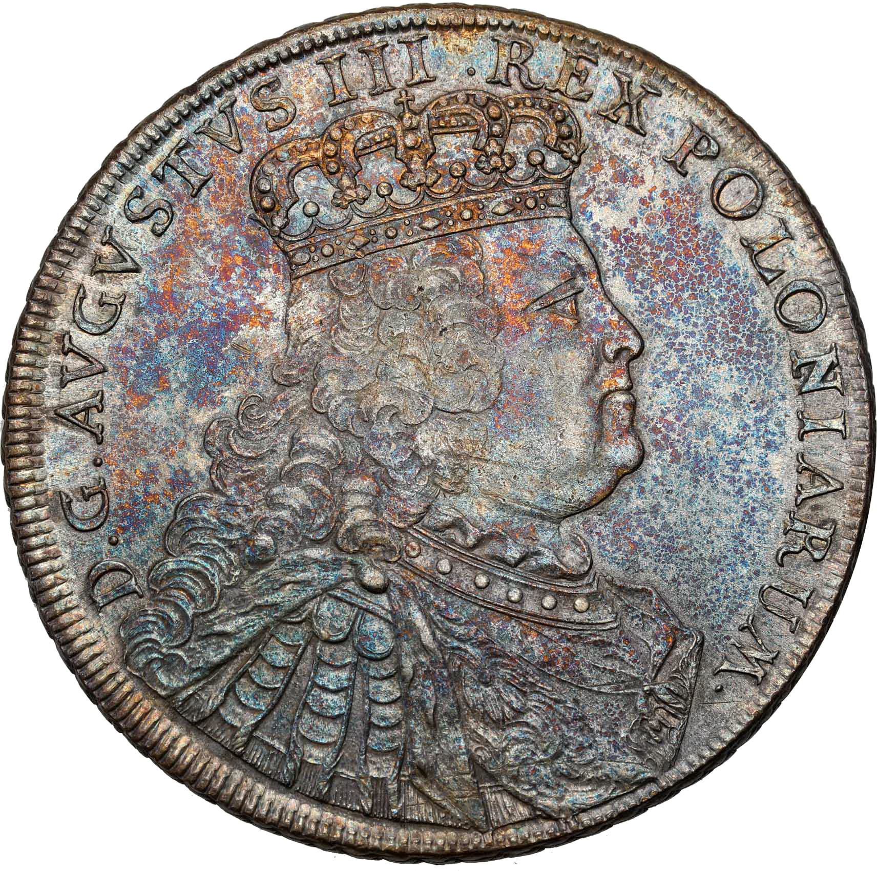 August III Sas. Talar - Banco-taler 1754, Lipsk – PIĘKNY