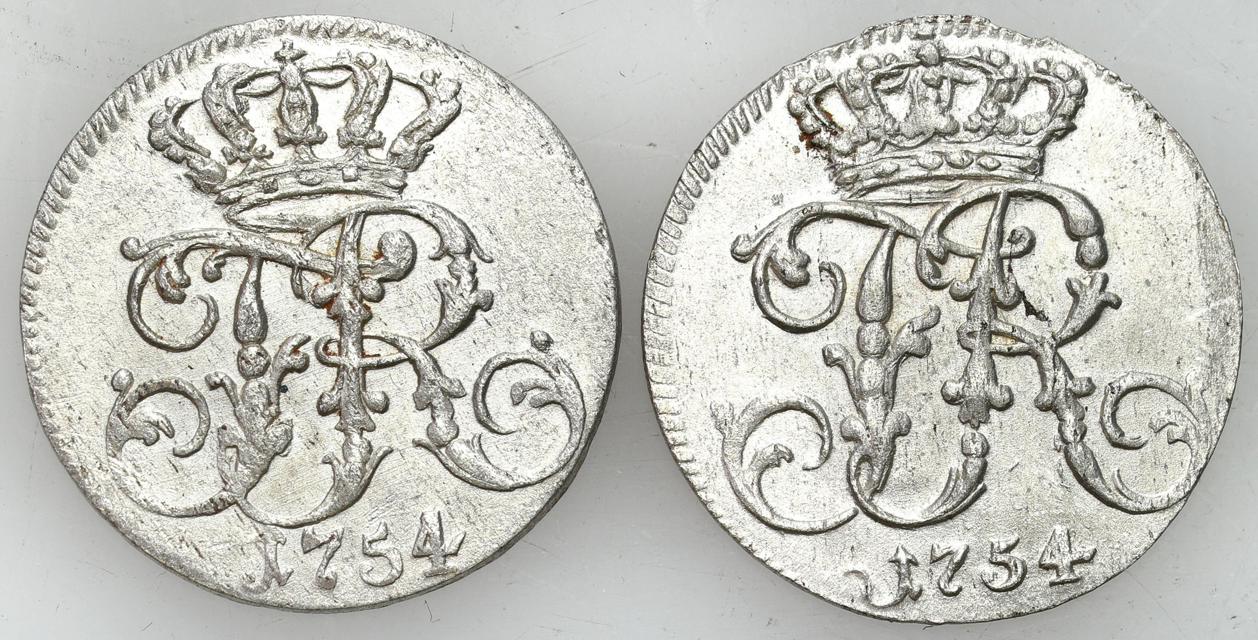 Niemcy, Prusy. Fryderyk II (1740-1786). 1/24 talara, 1754 G, Szczecin - PIĘKNE