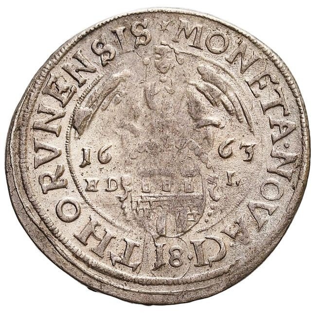 Jan II Kazimierz. Ort 1663, Toruń