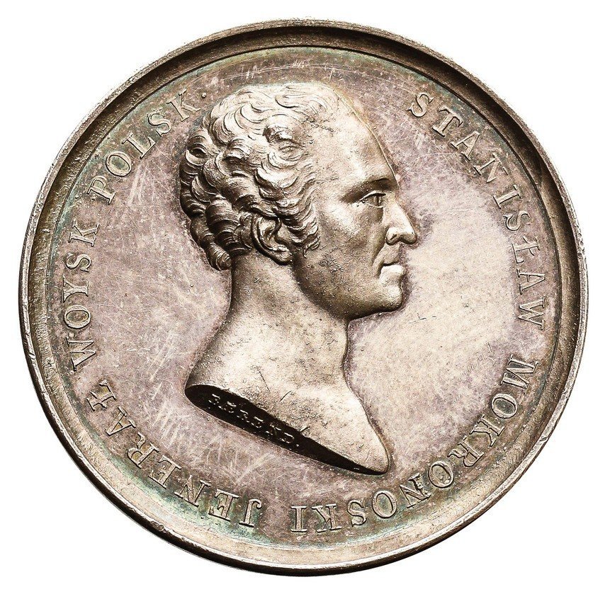 Królestwo Polskie / Rosja. Medal 1821, na cześć generała Stanisława Mokronoskiego