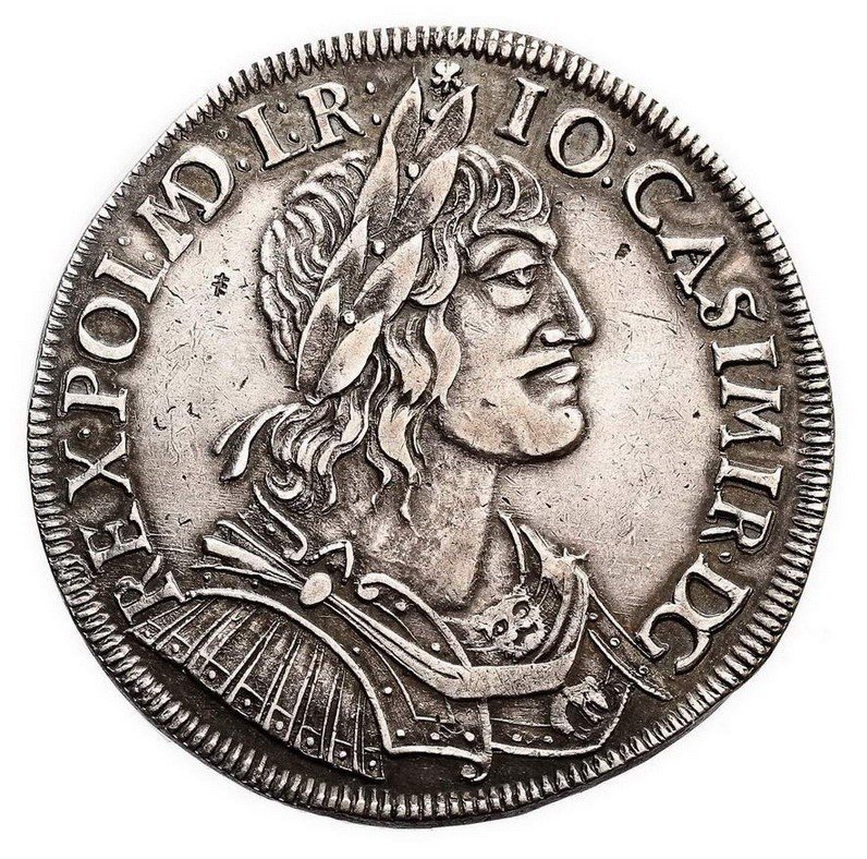 Jan II Kazimierz. Talar koronny 1651, Wschowa, Ex. Potocki
