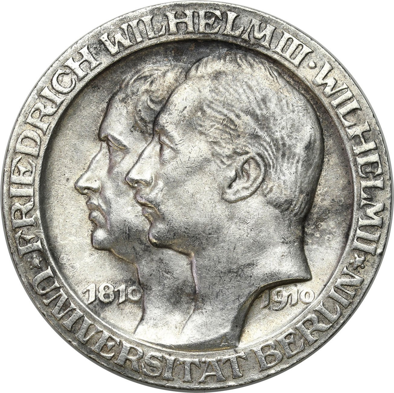 Niemcy, Prusy. 3 marki 1910 A, Uniwersytet Berlin