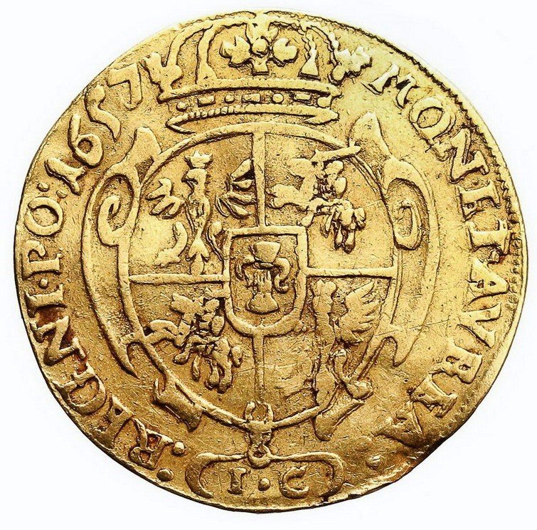 Jan II Kazimierz. Dwudukat koronny 1657, Kraków