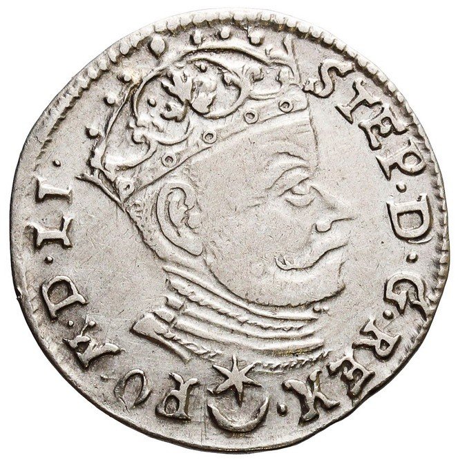 Stefan Batory, Trojak 1581, Wilno, LITVA
