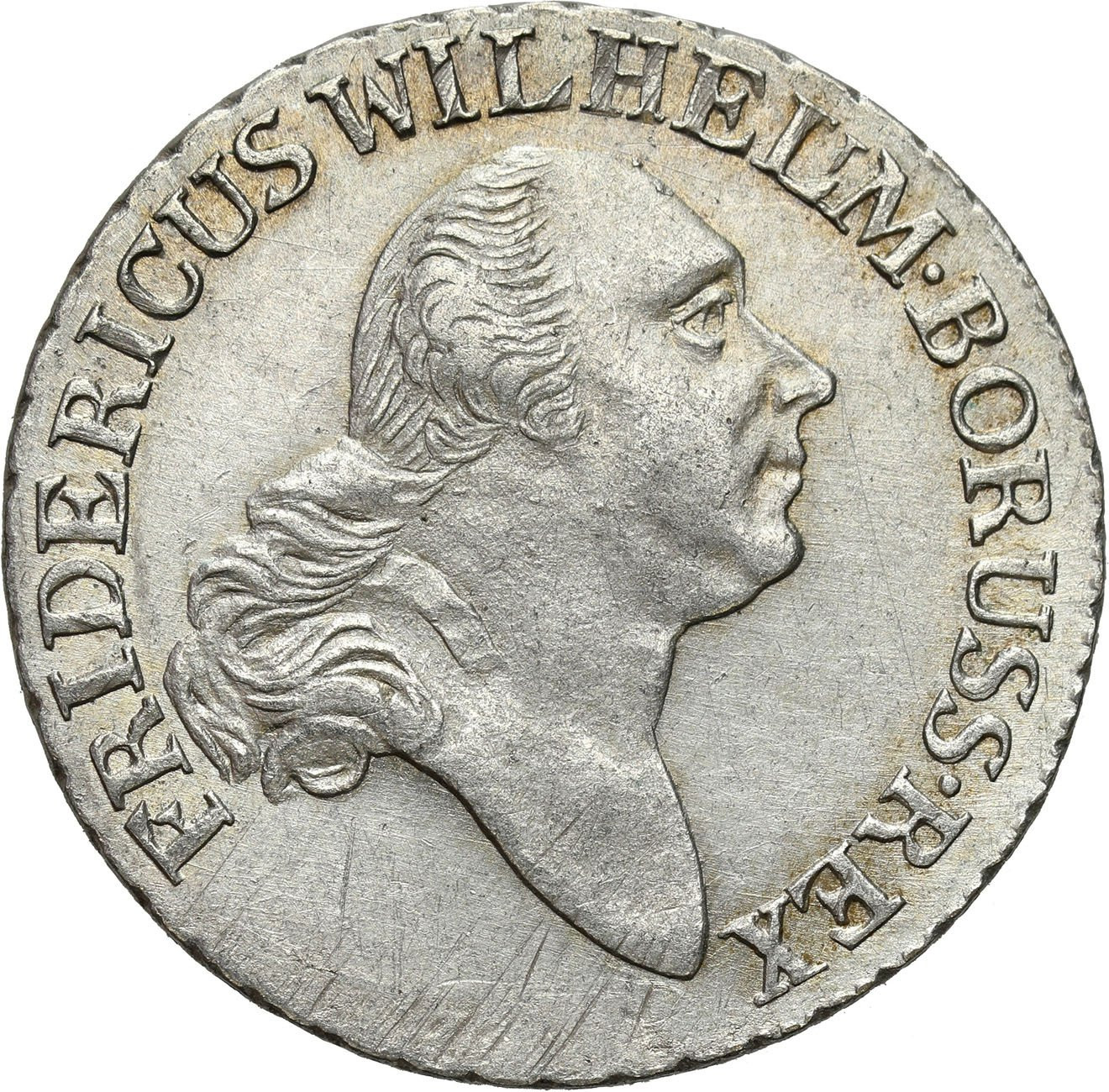 Niemcy, Prusy. Fryderyk Wilhelm II (1786-1797). 4 grosze 1797 E, Królewiec