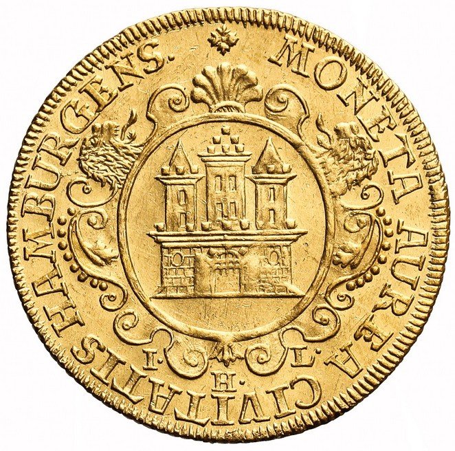 Świat. Niemcy, Hamburg, Dwudukat 1726, Hamburg