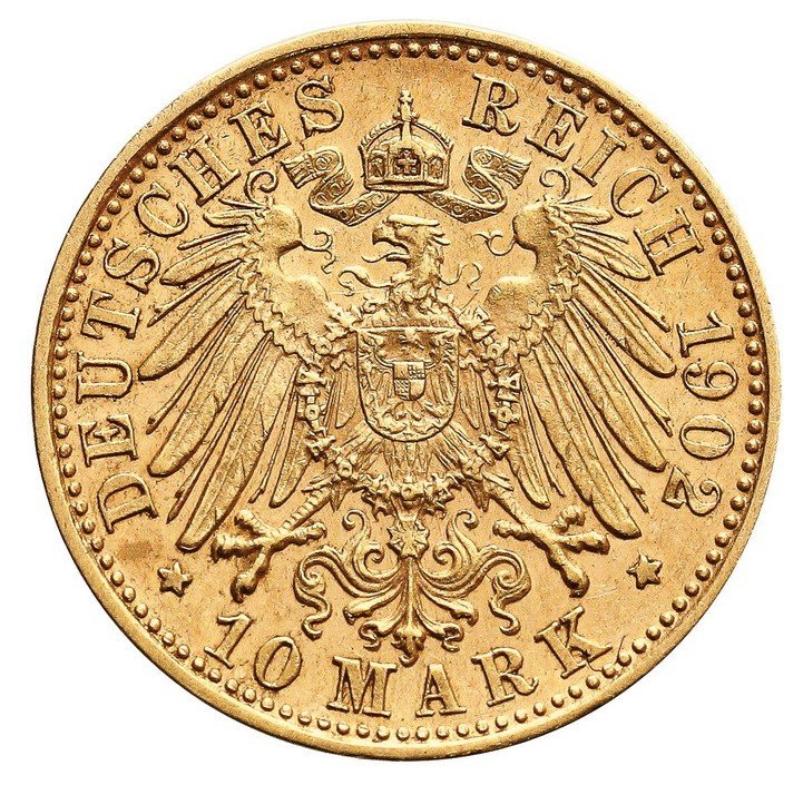 Niemcy, Sachsen – Meiningen 10 marek 1902, Monachium 