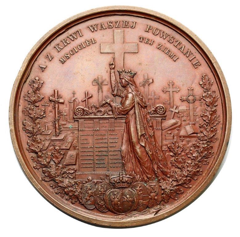 Polska XIX wiek / Rosja. Medal „Żałoby Narodowej” 1861