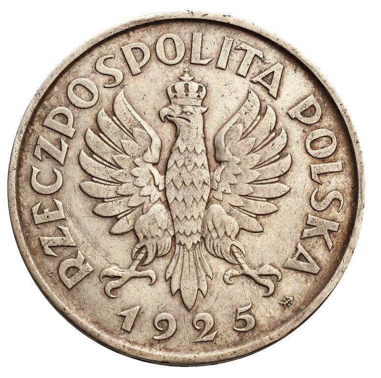 II RP. 5 złotych 1925, Konstytucja 81 perełek, srebro