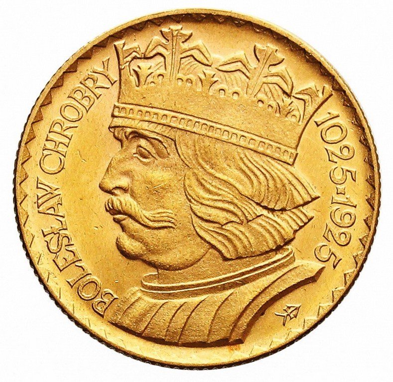 II RP. 10 złotych + 20 złotych 1925, Chrobry, złoto