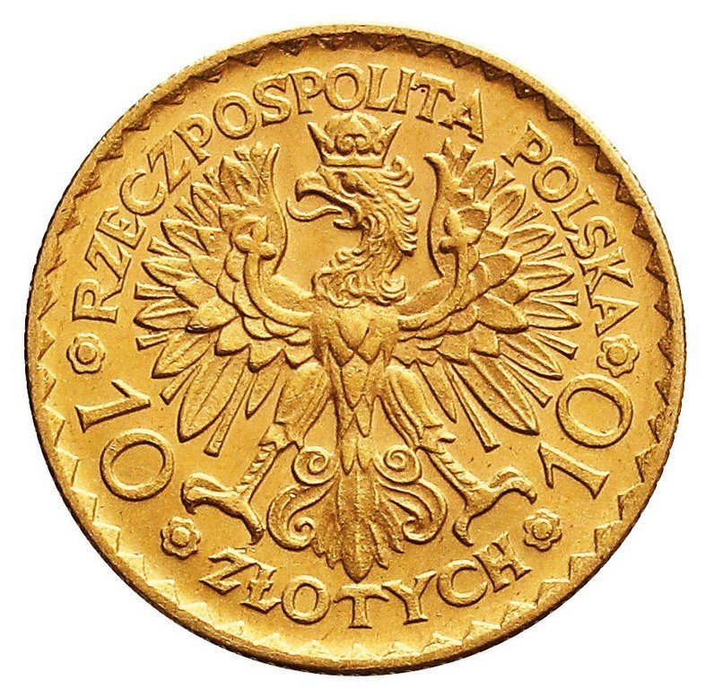 II RP. 10 złotych + 20 złotych 1925, Chrobry, złoto