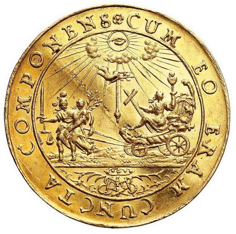 Michał Korybut Wiśniowiecki. Medal zaślubinowy wagi 2 dukatów 1670