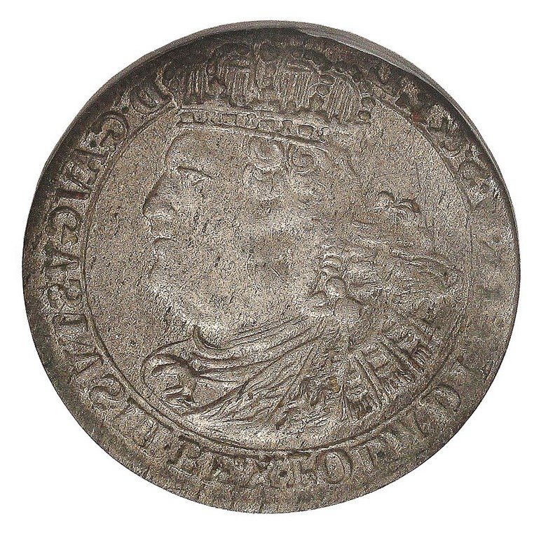 August III Sas. Szóstak 1760, destrukt, Gdańsk, NGC MINT ERROR MS62