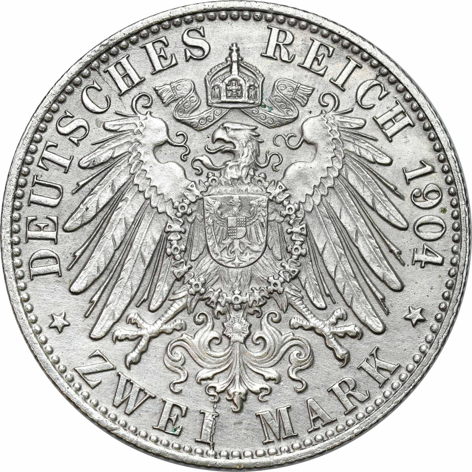Niemcy, Brema. 2 marki 1904 J, Hamburg