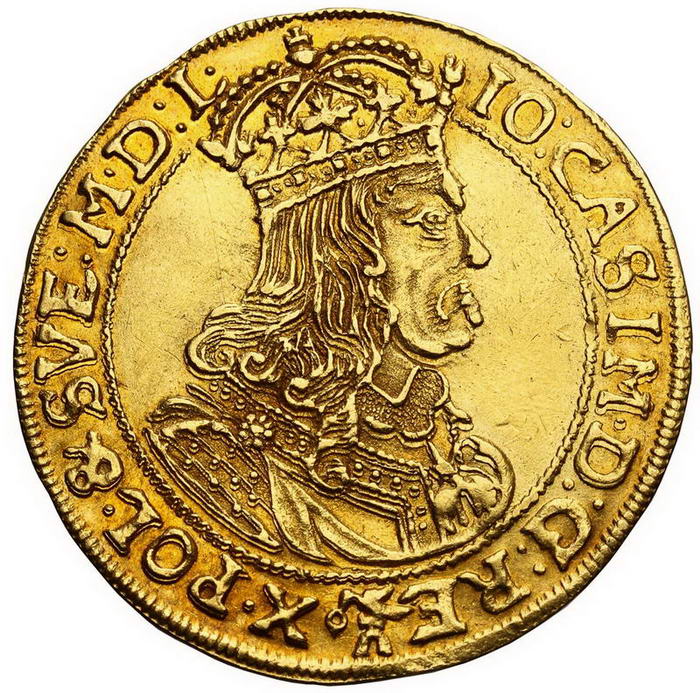 Jan II Kazimierz. Dwudukat koronny 1664 A-T, Kraków